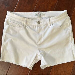 Vineyard Vines frayed hem White Denim Shorts size 27